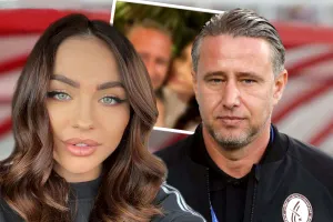 Cât de bine arată iubita lui Laurențiu Reghecampf la două luni de când a devenit din nou mamă! Corina a captat toată atenția într-o rochie neagră mulată