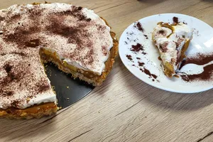 Banoffee tart sau tarta cu banane și caramel toffee 