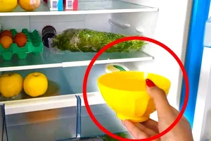 De ce să pui un pahar cu apă și bicarbonat de sodiu în frigider. Trucul genial care te ajută să scapi de o mare problemă