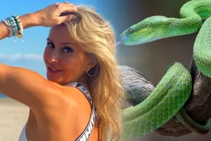 Cum a reușit Crina Abrudan să-și învingă teama de reptile. „Au venit și mi-au pus șarpele pe gât” VIDEO EXCLUSIV
