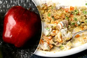 De ce să pui măr în salata de boeuf. Rețeta de care nu te vei mai sătura