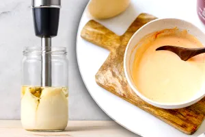 Maioneză rapidă la blender. Cât ulei se adaugă și de ce ingrediente mai ai nevoie pentru a ieși perfectă