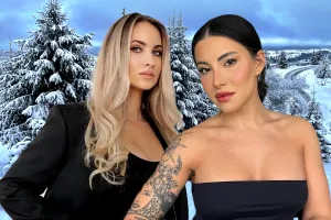 Nicoleta Nucă și Otniela Sandu, în costum de baie pe un ger năprasnic. S-au pozat provocator în zăpadă, fanii sunt în delir