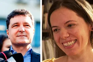 Cum și-a făcut apariția iubita lui Nicușor Dan, Mirabela Grădinaru, la vot. Ținuta cu care a impresionat pe toată lumea VIDEO