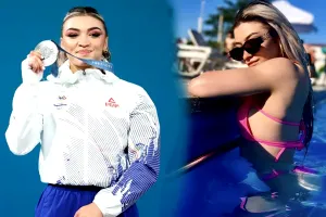 Cine este Mihaela Valentina Cambei. Iată cum arată halterofila olimpică atunci când nu este în sală