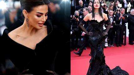 Cine este românca de la Cannes care a strălucit pe covorul roșu? A defilat pe același podium cu Irina Shayk și Heidi Klum