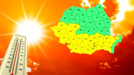 Avertizare meteo de la ANM. Bucureștiul și alte regiuni intră sub Cod Galben de caniculă