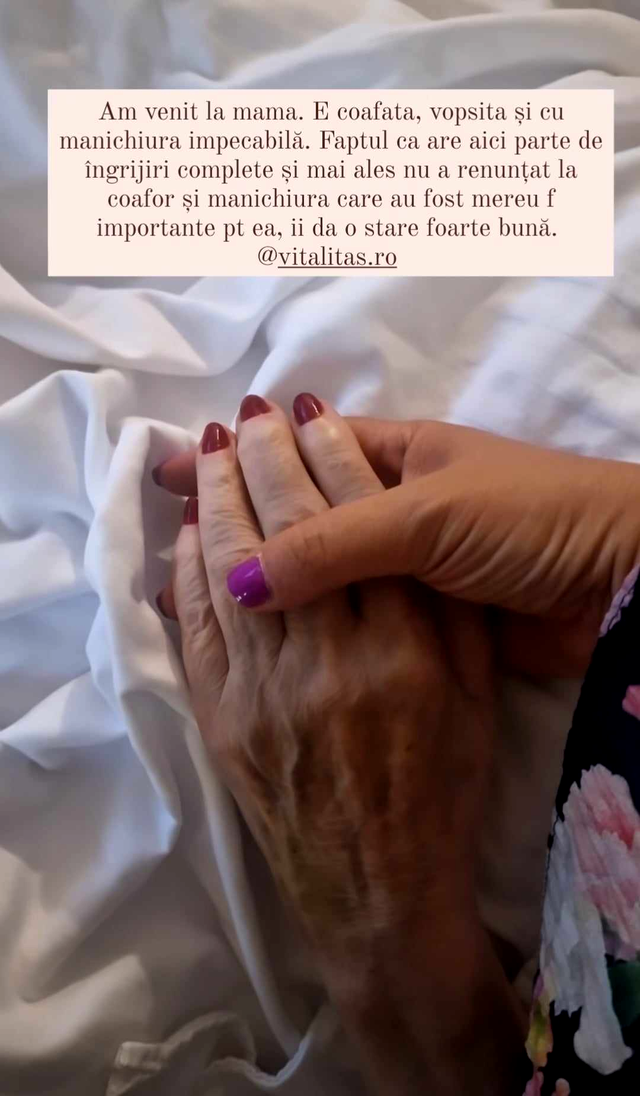 Imaginea pe care a postat-o Oana Roman pe Instagram