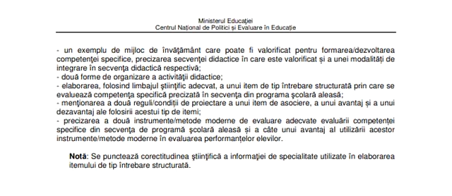 Subiecte - Biologie