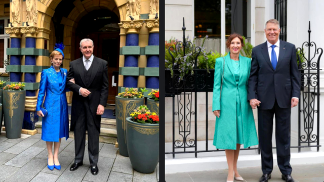 Familia regală și familia Iohannis, la încoronarea regelui Charles al III-lea
