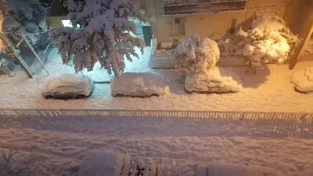 Imagini spectaculoase din Grecia, cu insula Thassos acoperită de zăpadă. Peisajul e divin: “Ce frumos se vede”