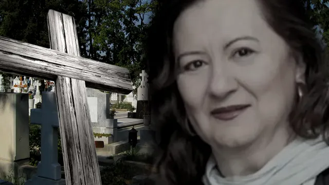 Sicriul cu trupul neînsuflețit al Mioarei Roman, adus la cimitir. Ce scrie pe cruce, detaliul care a atras atenția tuturor VIDEO EXCLUSIV