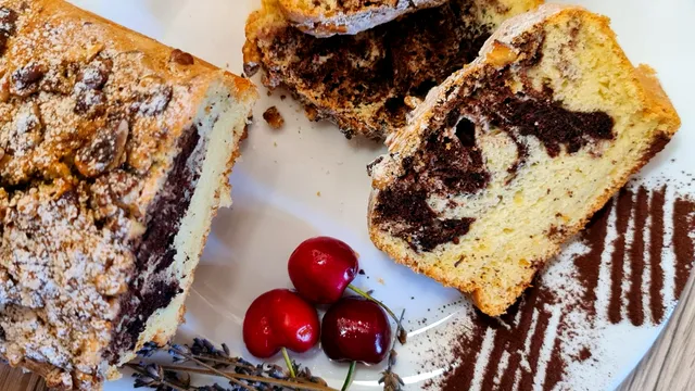 Chec cu nucă și cacao, un desert simplu și rapid