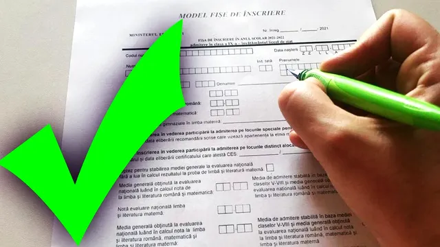 Model fișă de înscriere la liceu 2022. În ce ordine trebuie să bifezi opțiunile