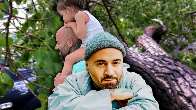 Fetița cântărețului Matteo, în pericol după ce un copac s-a prăbușit peste banca unde se juca. Abia ne-am liniştit după şocul trăit