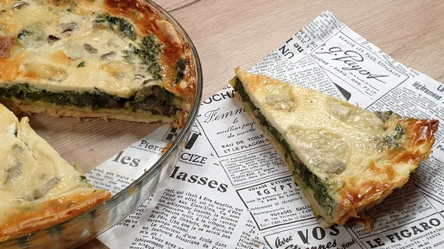 Tartă cu spanac și gorgonzola. Rețetă explicată pas cu pas
