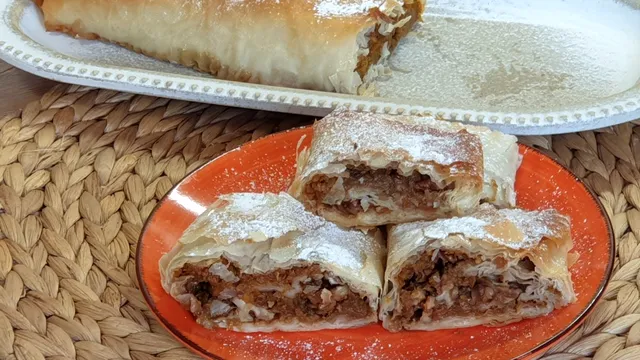 Ștrudel cu dovleac și nuci coapte. Rețetă ușoară pentru începători