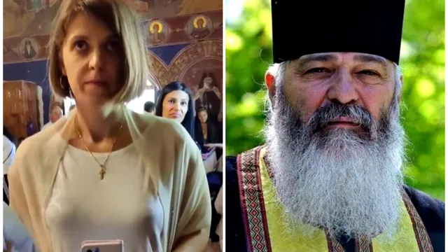 Femeia implicată în incidentul cu părintele Calistrat, filmată când hărțuiește un alt preot. Cum a fost surprinsă de această dată