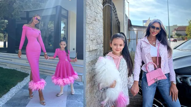 Cum arată fiica Biancăi Drăgușanu după o vizită la salon. Sofia s-a vopsit la doar 6 ani. FOTO