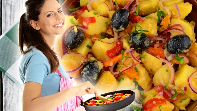 Cea mai bună salată orientală de post. Cât se lasă cartofii la fiert. Secretul care o face foarte gustoasă