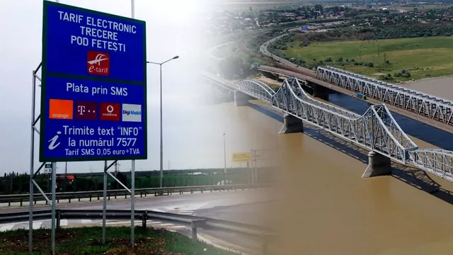 Plata taxei de pod de la Fetești redevine obligatorie. Data de la care va trebuie plătită de șoferi. Anunțul CNAIR