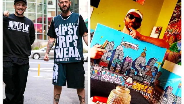 Cine este ERPS, primul graffer din România. Sfătuiesc lumea să investească în tablouri, să susțină mișcarea hip-hop VIDEO EXCLUSIV