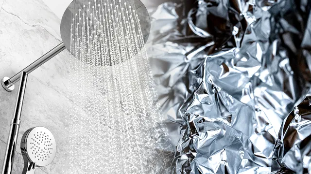 De ce să freci dușul cu folie de aluminiu. Super trucul pe care îl vei folosi mereu de acum