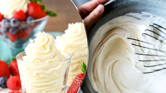 Cremă de mascarpone rapidă. Se face doar din trei ingrediente, secretul pentru un gust ca la cofetărie
