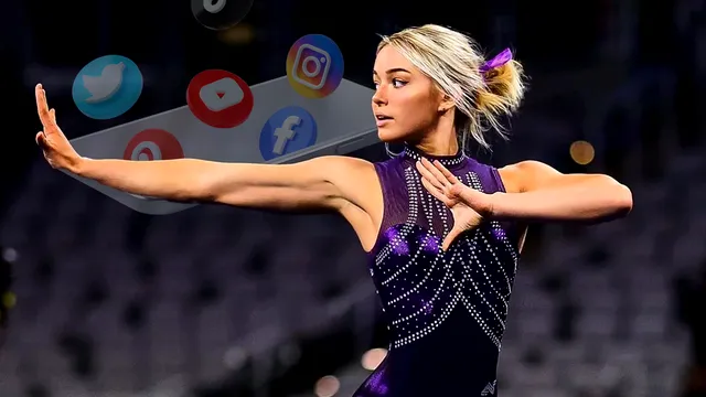 Imagini impresionante cu Olivia Dunne, cea mai frumoasă gimnastă din lume. Cum se pozează, câștigă o avere pe lună din rețelele sociale