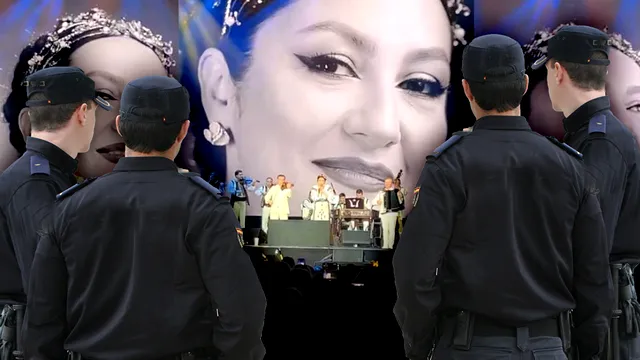 Andra, păzită ca un șef de stat la concertul de la Londra. Câți bodyguarzi a avut artista, imaginile fac furori