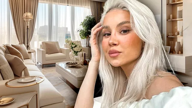 Imagini impresionante din apartamentul de lux în care locuiește Alina Ceușan cu familia ei. Se întinde pe un întreg etaj: “Livingul este spațios, aici este leagănul”