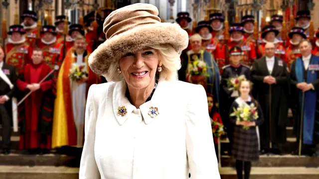 Regina Camilla, o nouă apariție spectaculoasă la slujba din Joia Mare. Soția Regelui Charles scrie istorie