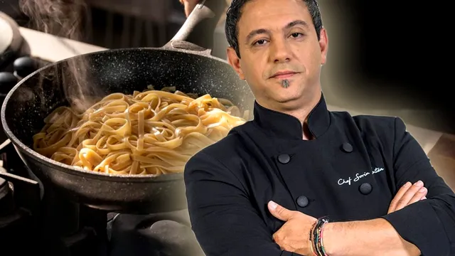 Rețeta specială de paste a lui Chef Sorin Bontea. Ce face cu apa fiartă, schimbă tot gustul preparatului