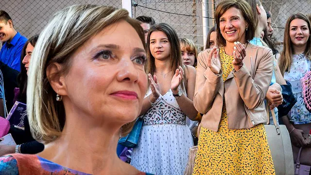 Cum și-a făcut apariția Carmen Iohannis alături de elevii săi. Ținuta cu care a atras toată atenția FOTO