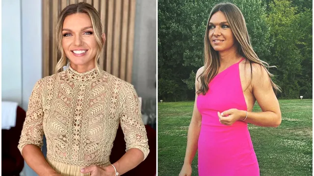 Simona Halep, în cea mai decoltată rochie purtată vreodată. Cum s-a afișat sportiva la Cluj, toată lumea a întors capul după ea