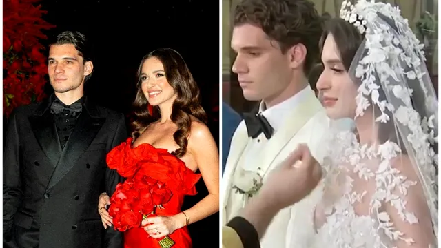 Accesoriul inedit purtat de Elena Tănase la nunta cu Ianis Hagi. Cum a arătat în rochie de mireasă, a atras toate privirile