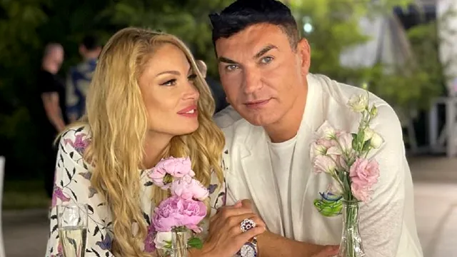 Cristi Borcea și Valentina Pelinel, surprinși în ipostaze tandre la o petrecere. Par mai îndrăgostiți ca niciodată