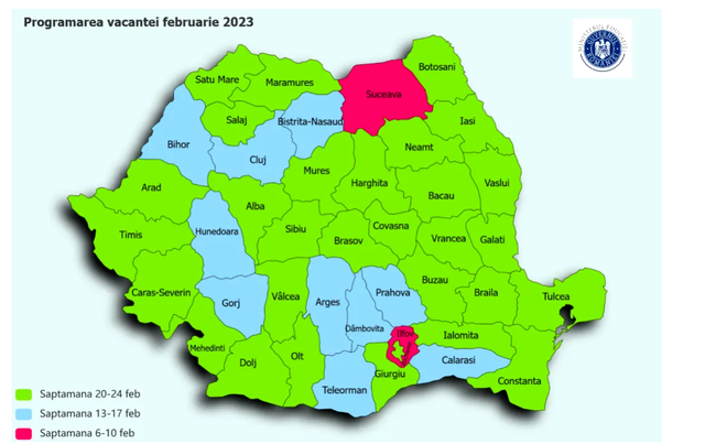 Când au elevii vacanța în februarie 2023 în București și Ilfov