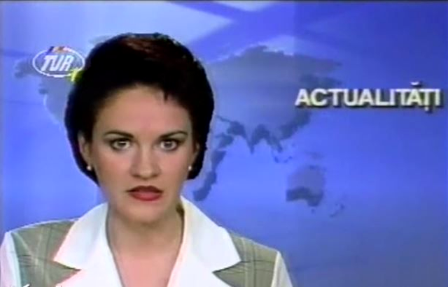 Gabriela Firea, pe vremea când prezenta știri la TVR