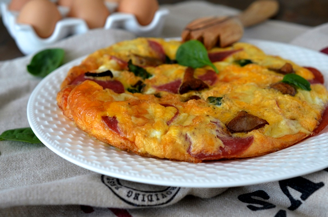 Omletă cu bacon