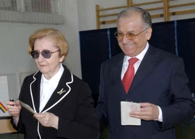 Ion Iliescu și soția sa, Nina