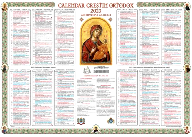 Calendar ortodox februarie 2023