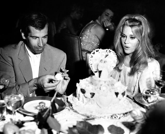 Jane Fonda si Roger Vadim, la nunta lor