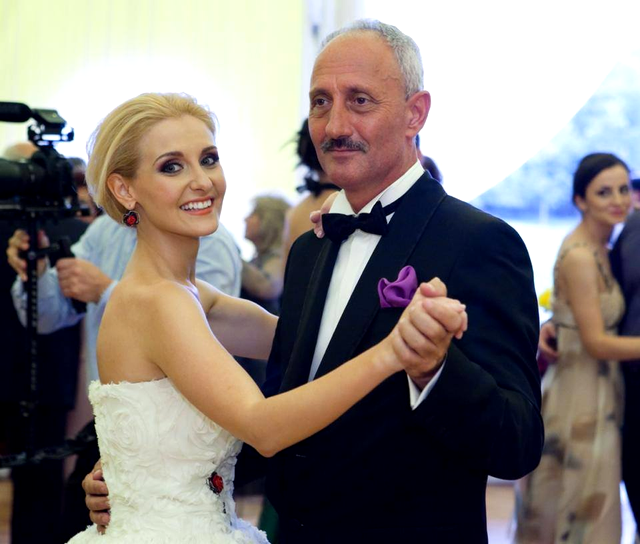 Alina Sorescu și tatăl ei