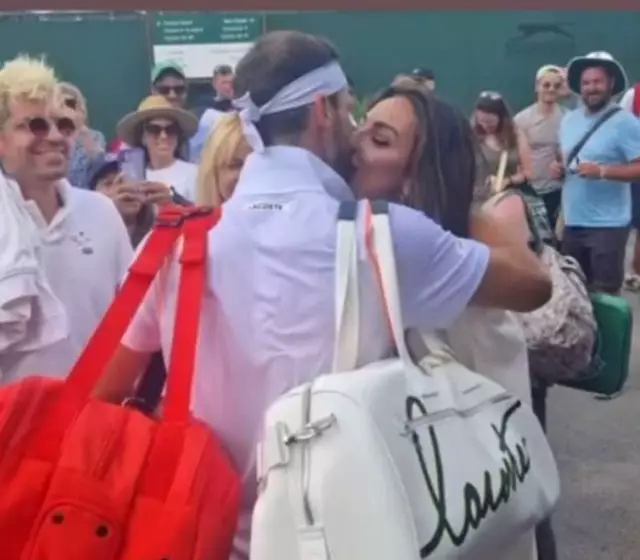Madalina Ghenea si Grigor Dimitrov s-au sarutat la Wimbledon