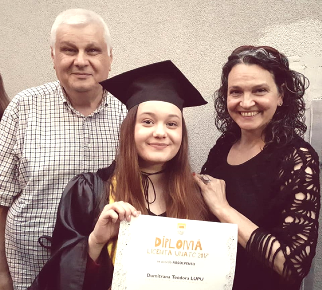Ileana Șipoteanu, Dumitru Lupu și fiica lor