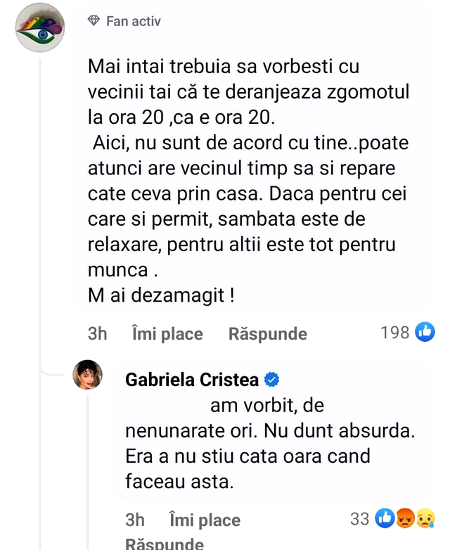Gabriela Cristea a chemat poliția