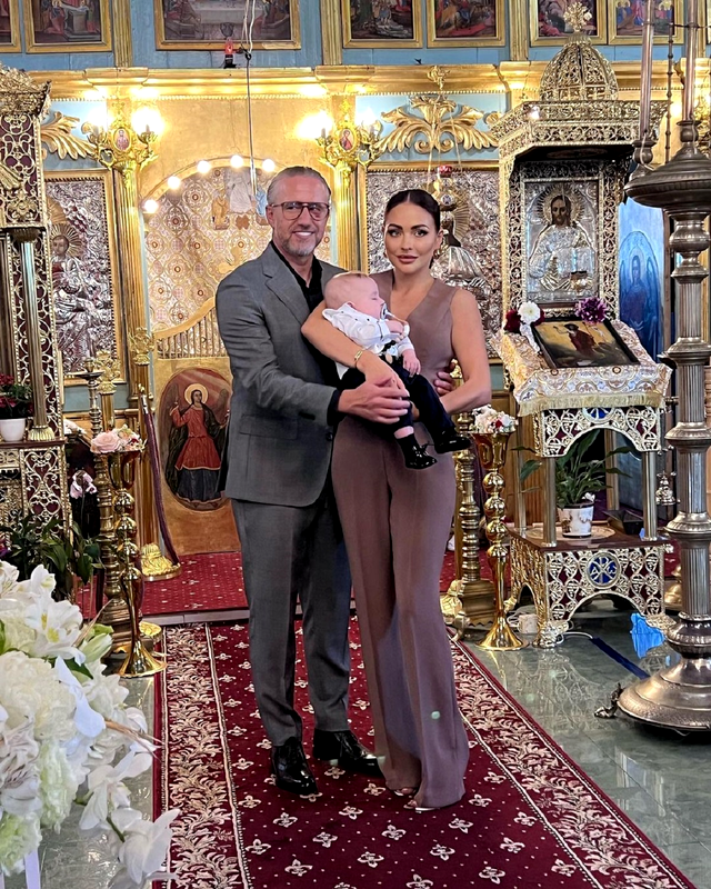 Botez Liam, fiul lui Laurențiu Reghecampf și al Corinei Caciuc
