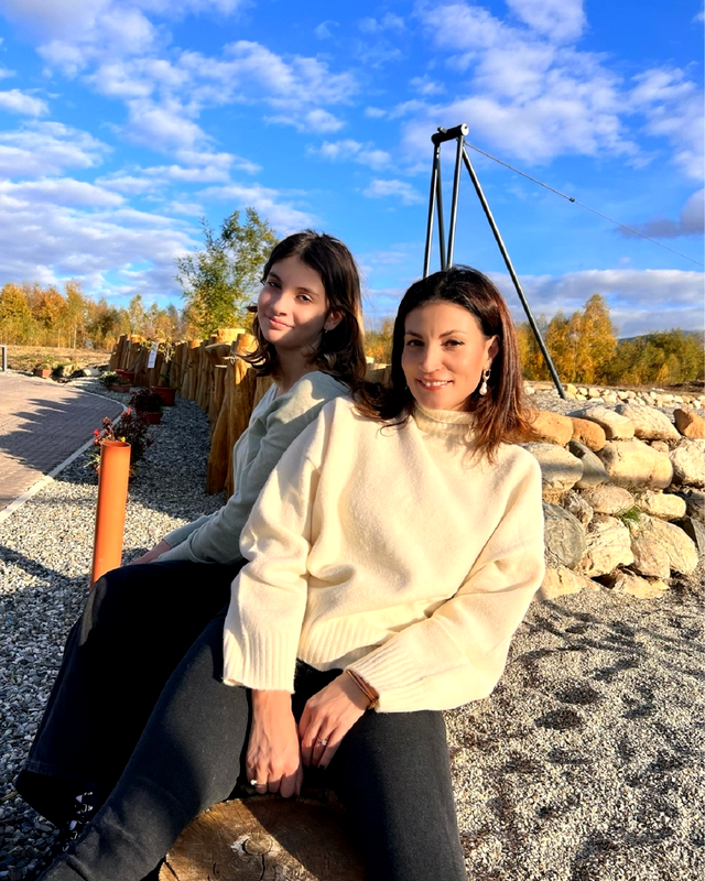 Ioana Ginghină și fiica ei