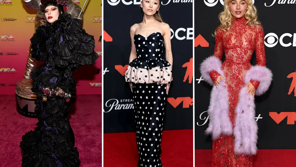 Lady Gaga, Ariana Grande și Sabrina Carpenter, marile câștigătoare la MTV VMAs 2025